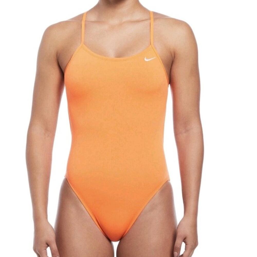 Nike Women's HydraStrong Solid Cutout 1-Piece Swimsuit sz 30 Wmns 4 MSRP $64